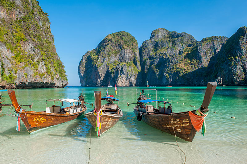 Schöne-Inseln-in-Maya-Bay-Ko-Phi-Phi-Thailand